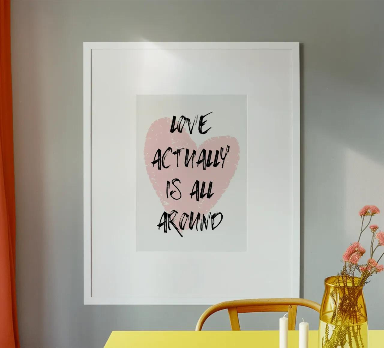 Love actually is all around carta hahnemühle da PinkCandyWalls