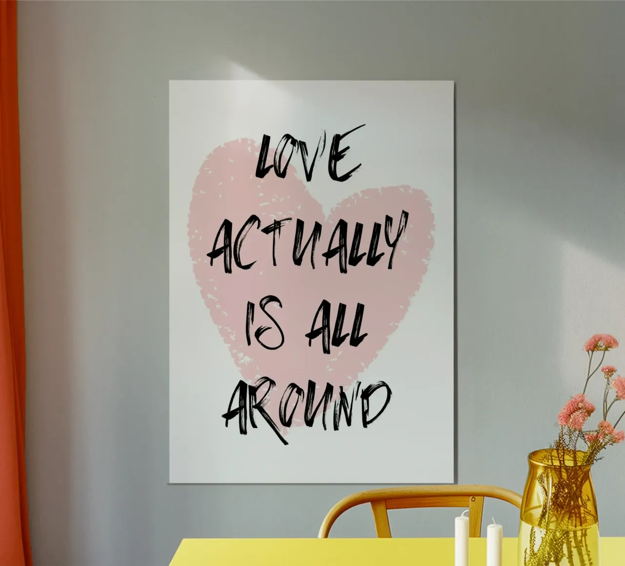Love actually is all around carta hahnemühle da PinkCandyWalls