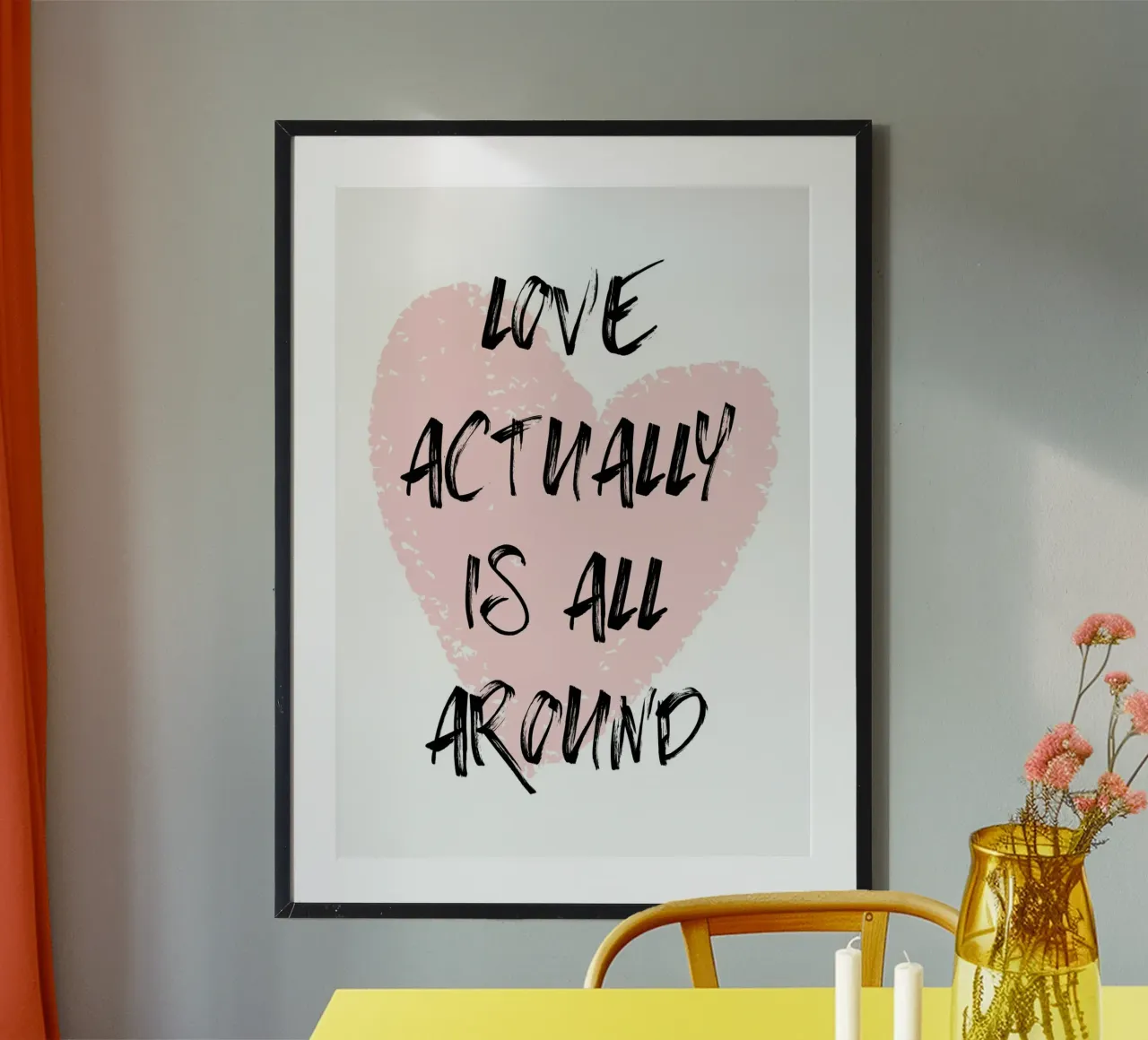 Love actually is all around carta hahnemühle da PinkCandyWalls