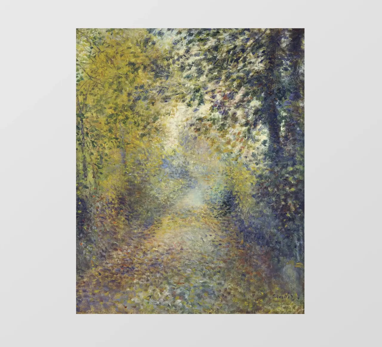 Pierre Auguste Renoir Nel bosco pellicola backlit da 50 masterpieces