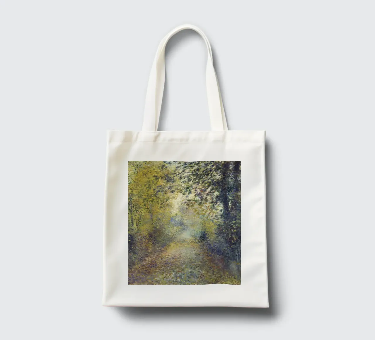 Pierre Auguste Renoir In den Wäldern Jutebeutel von 50 masterpieces