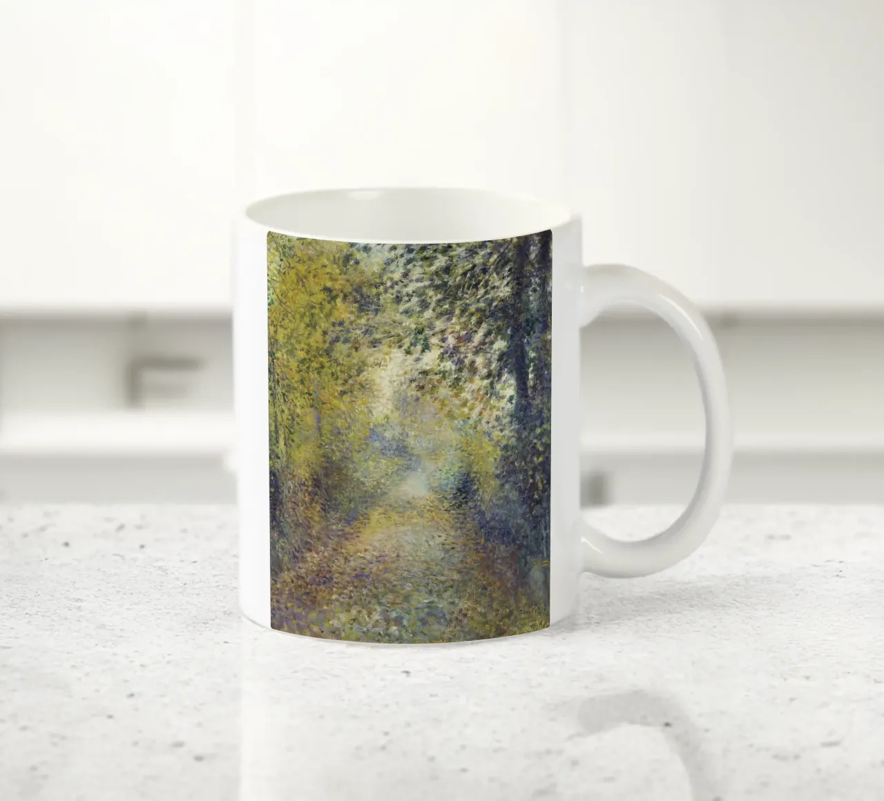 Pierre Auguste Renoir Nel bosco tazza in ceramica da 50 masterpieces