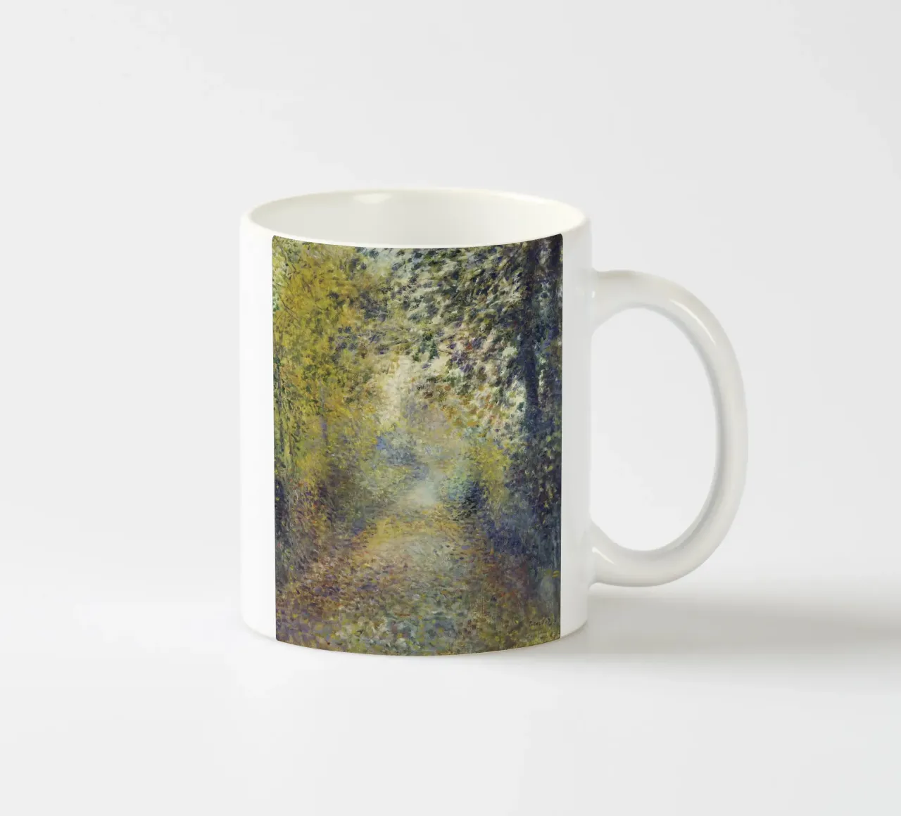 Pierre Auguste Renoir Nel bosco tazza in ceramica da 50 masterpieces