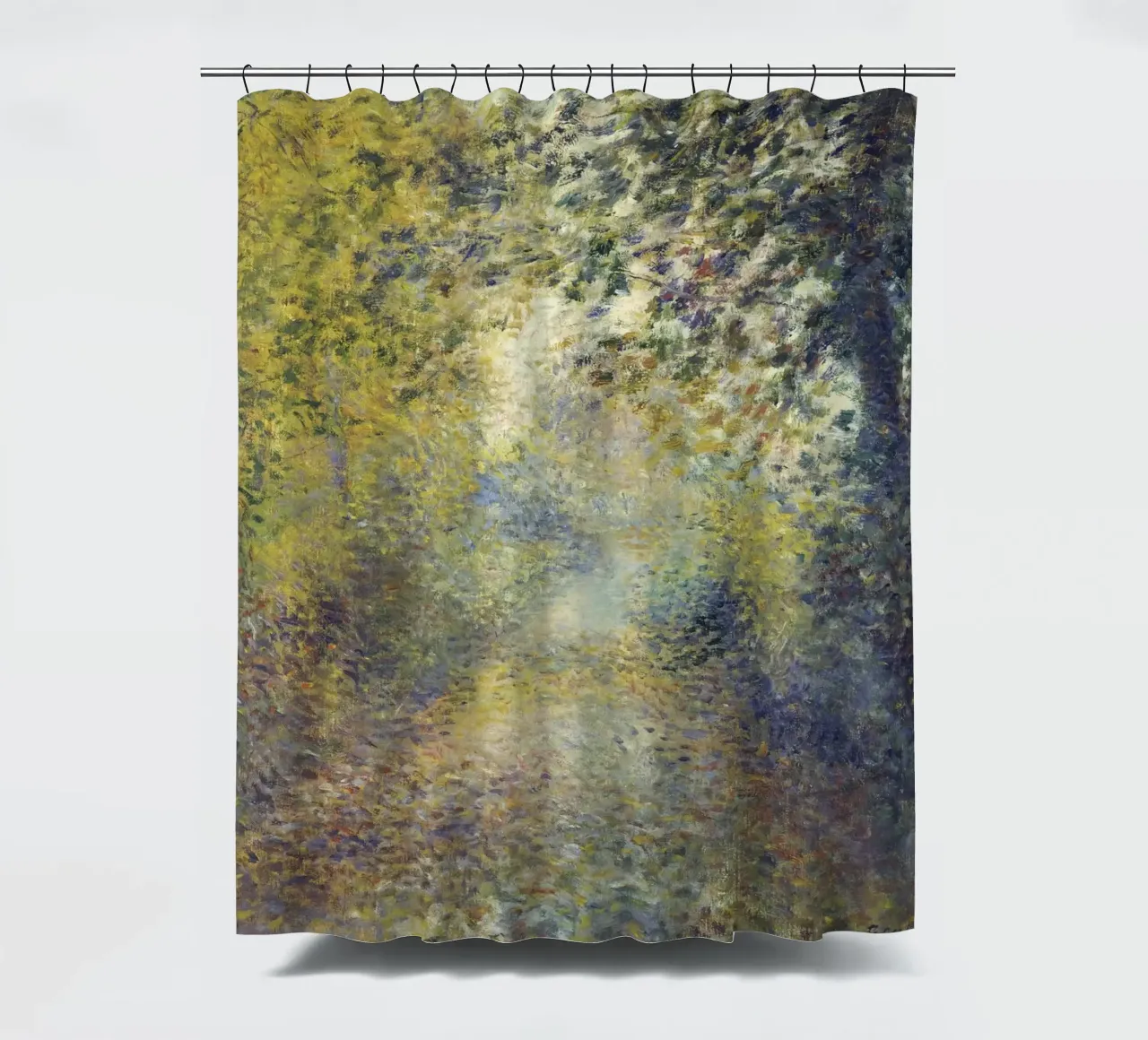 Pierre Auguste Renoir In den Wäldern Duschvorhang von 50 masterpieces