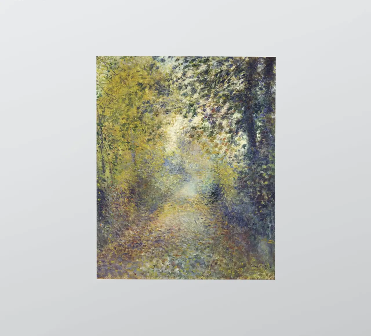 Pierre Auguste Renoir In den Wäldern Sticker von 50 masterpieces