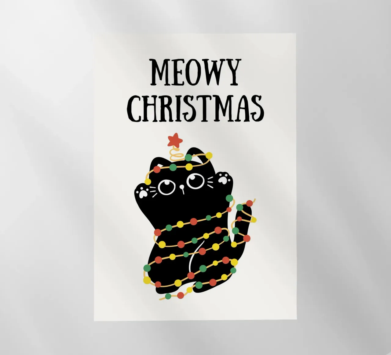 Meowy Christmas pellicola backlit da PinkCandyWalls