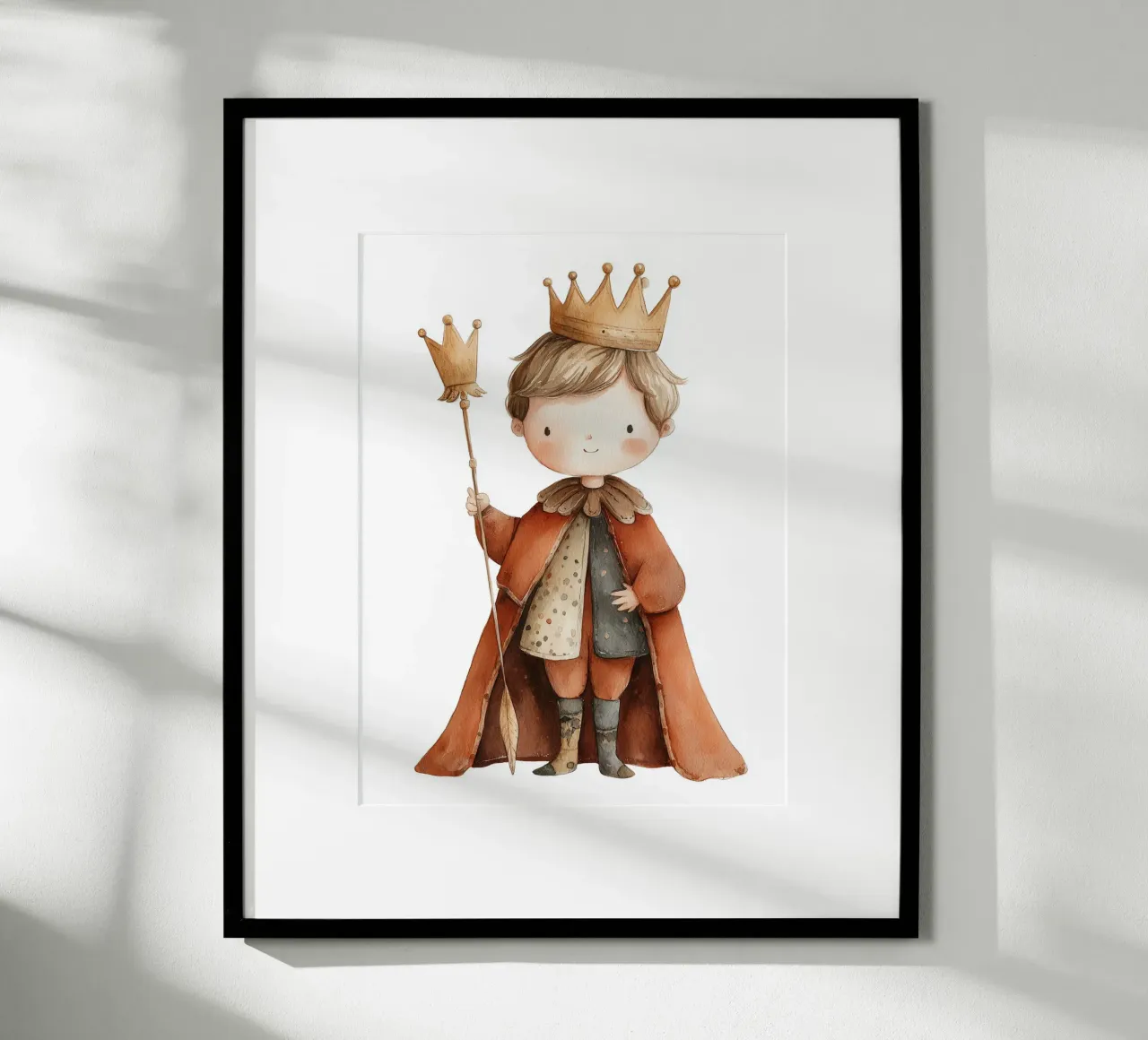 Poster del piccolo re incoronato carta hahnemühle da Kid’s Dream
