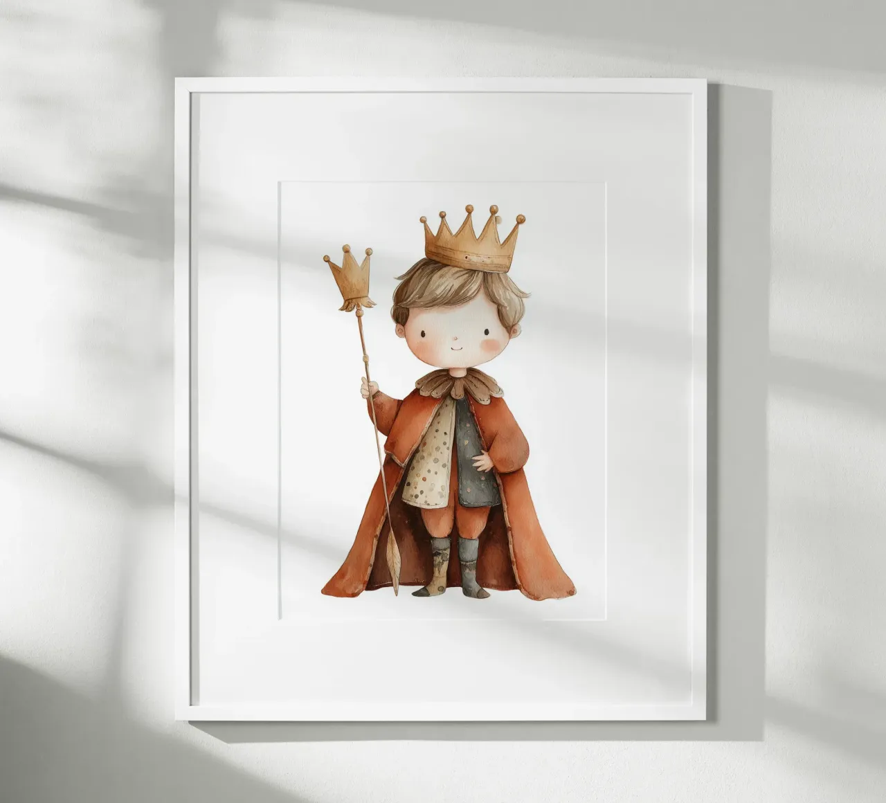 Poster del piccolo re incoronato carta hahnemühle da Kid’s Dream