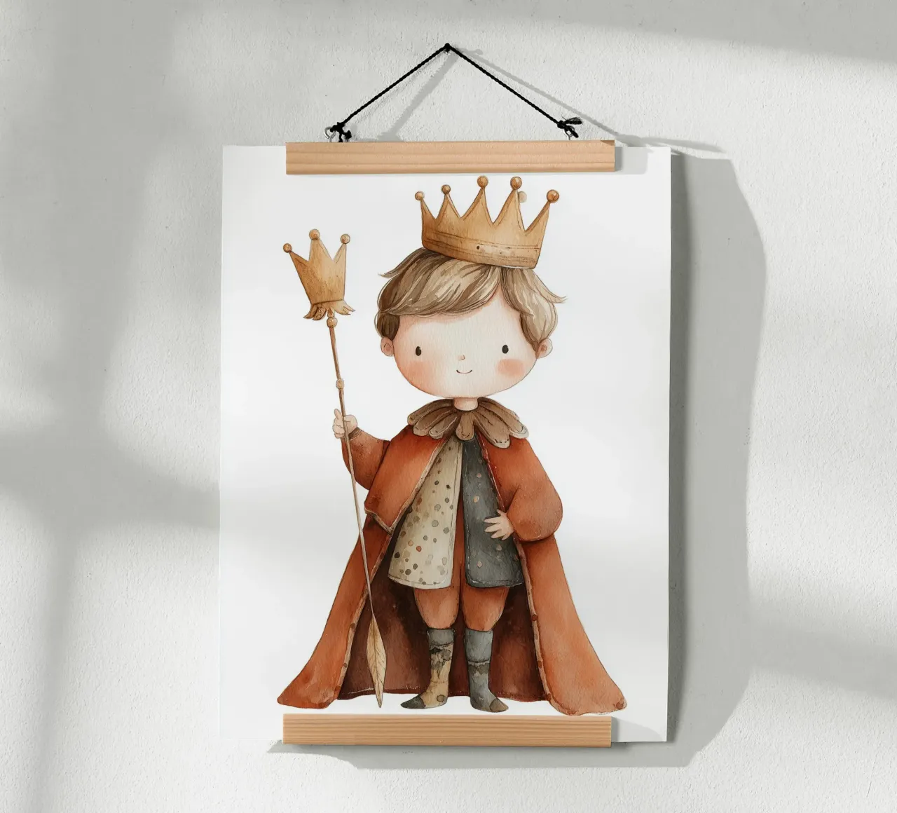 Poster del piccolo re incoronato carta hahnemühle da Kid’s Dream