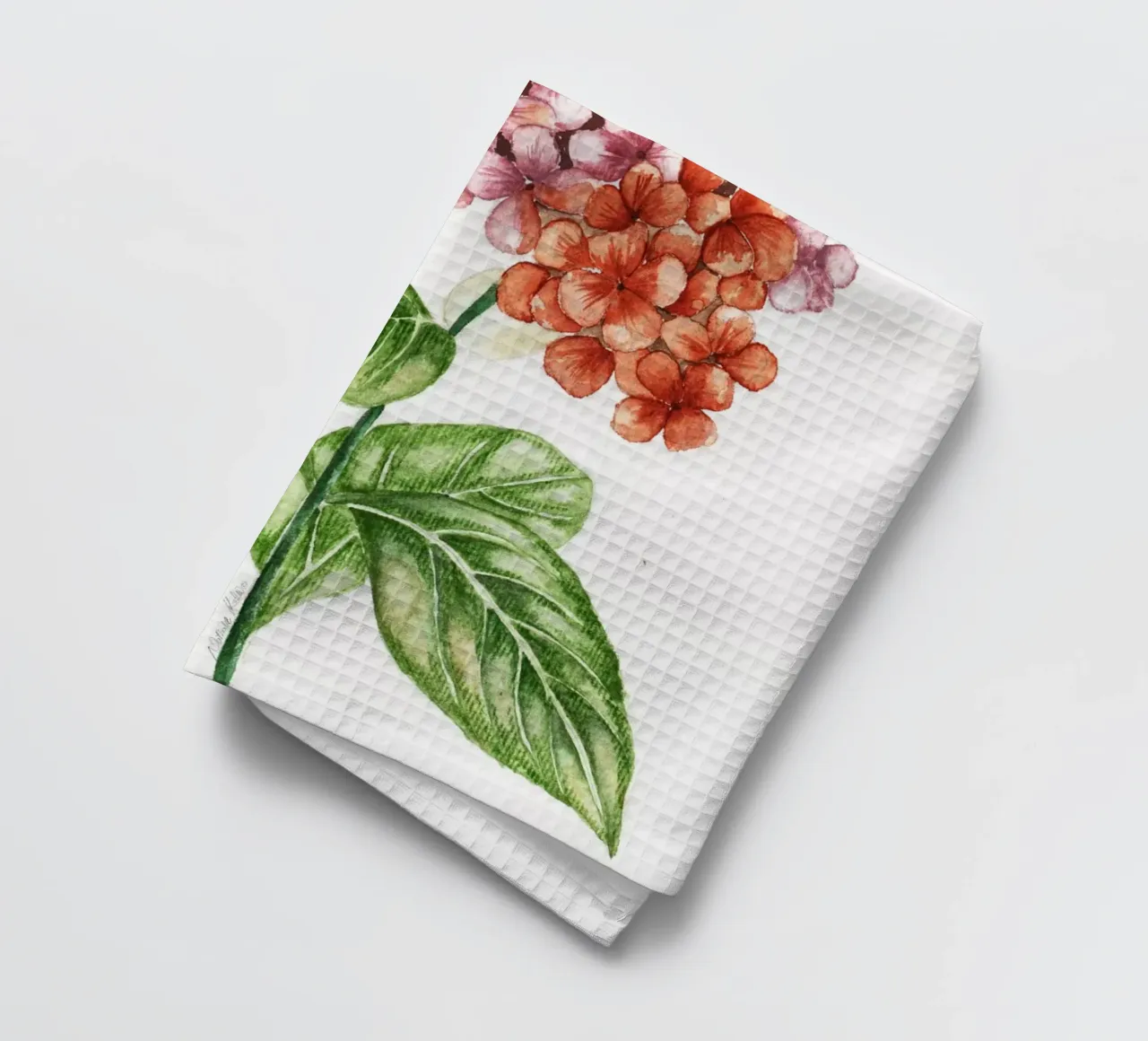 autumn hydrangea canovaccio da cucina da Nathys_illustration