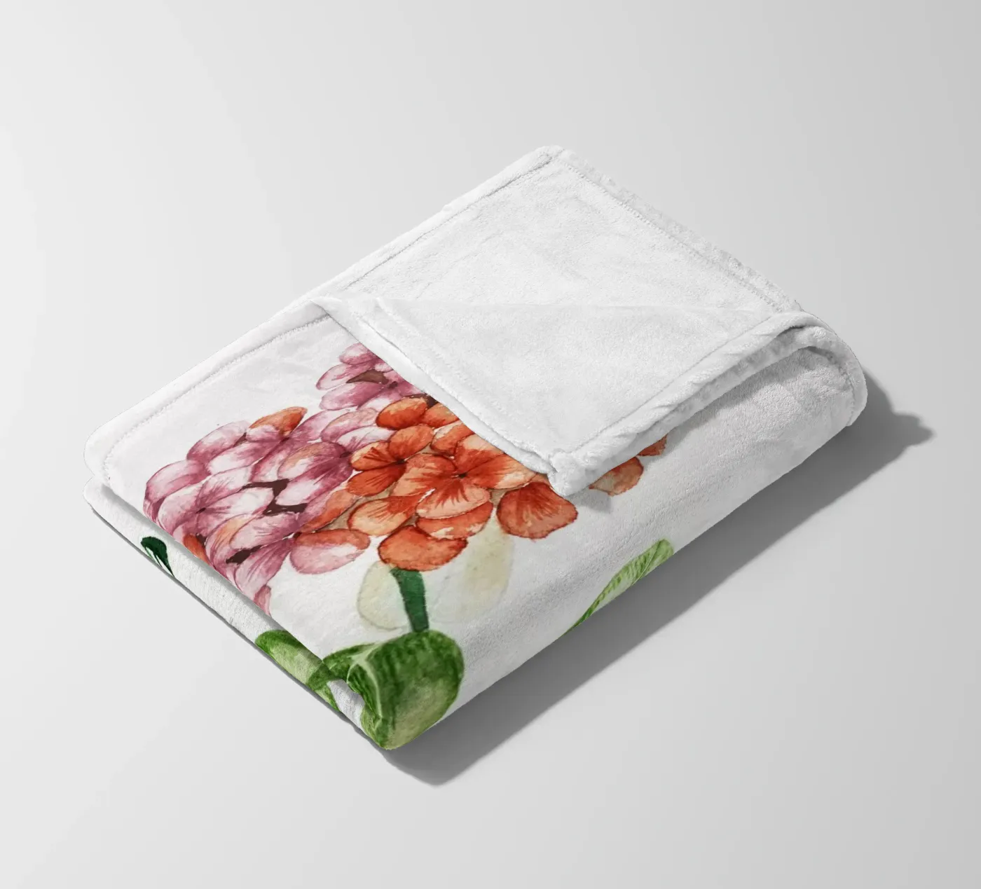 autumn hydrangea fleecedeken van Nathys_illustration