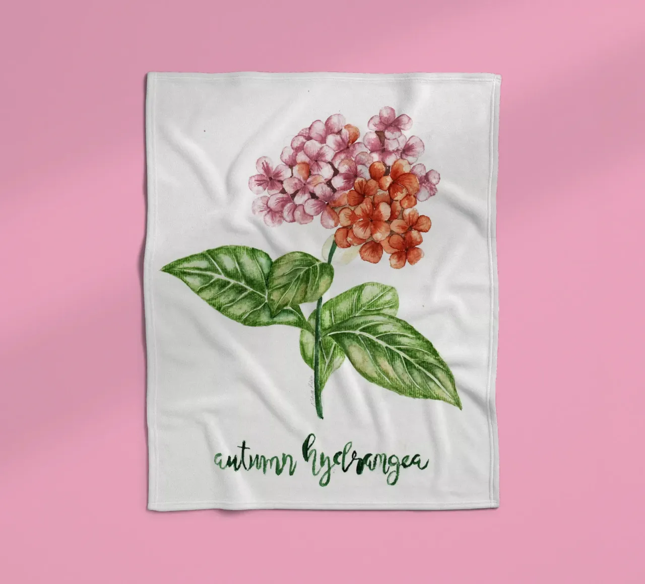 autumn hydrangea coperta in pile da Nathys_illustration