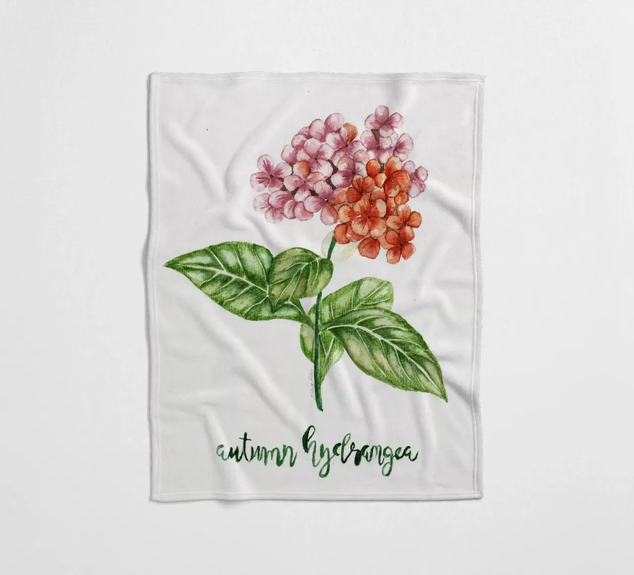 autumn hydrangea coperta in pile da Nathys_illustration
