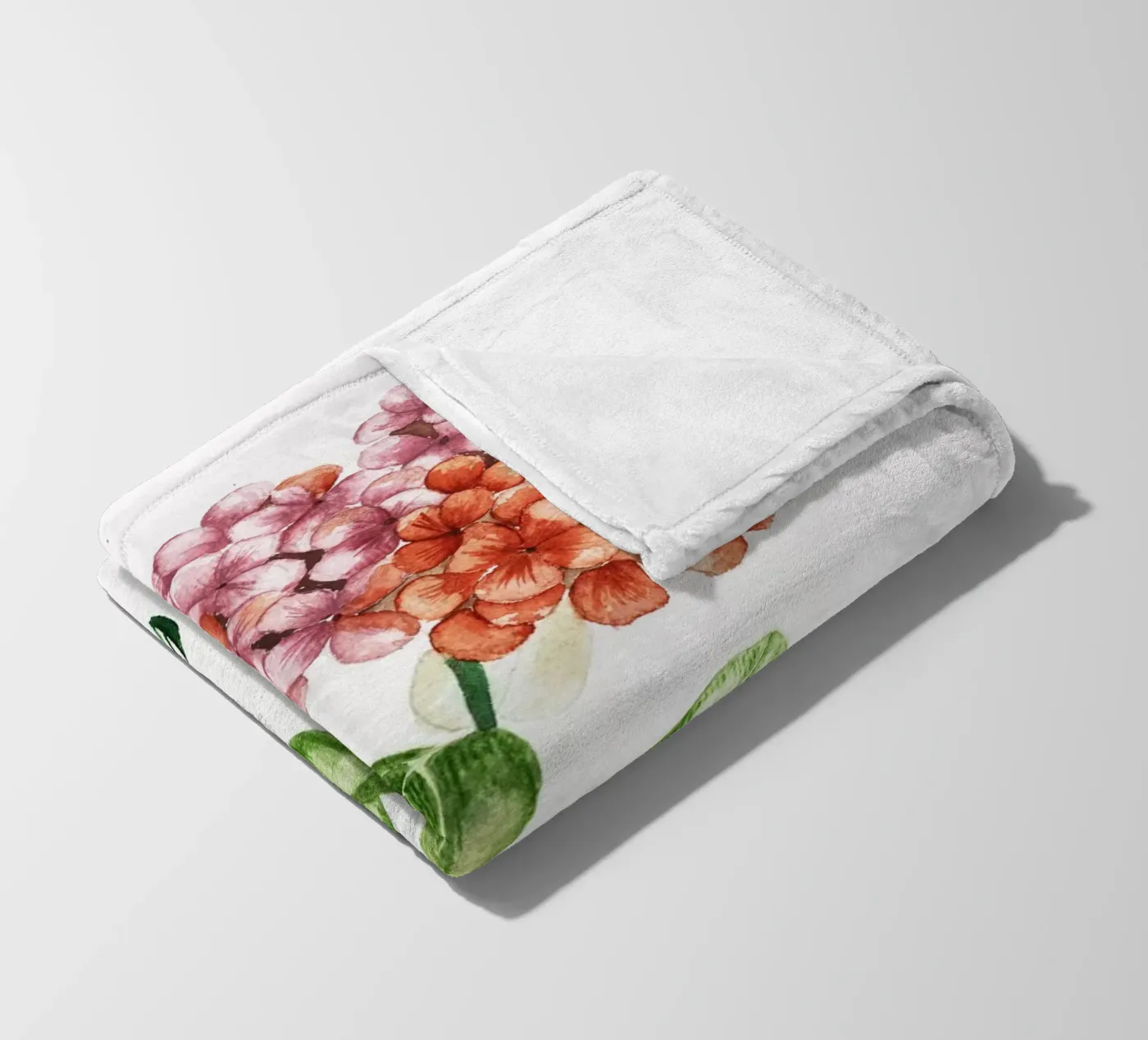 autumn hydrangea fleecedeken van Nathys_illustration