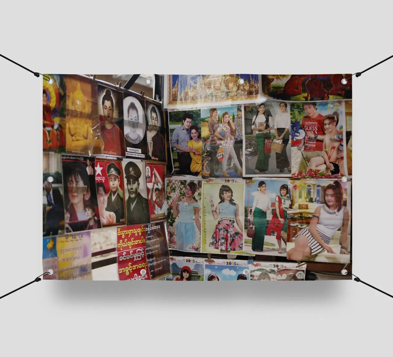 Manifesti in Myanmar telo in pvc da Simon Koy