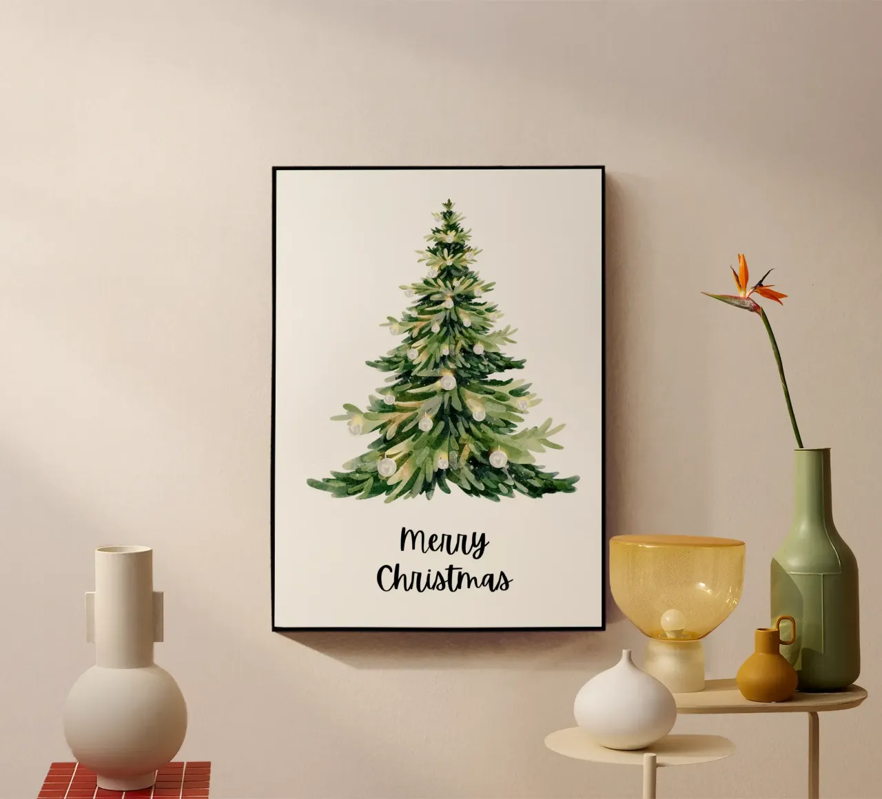 Merry Christmas Acryl-Glas von PinkCandyWalls