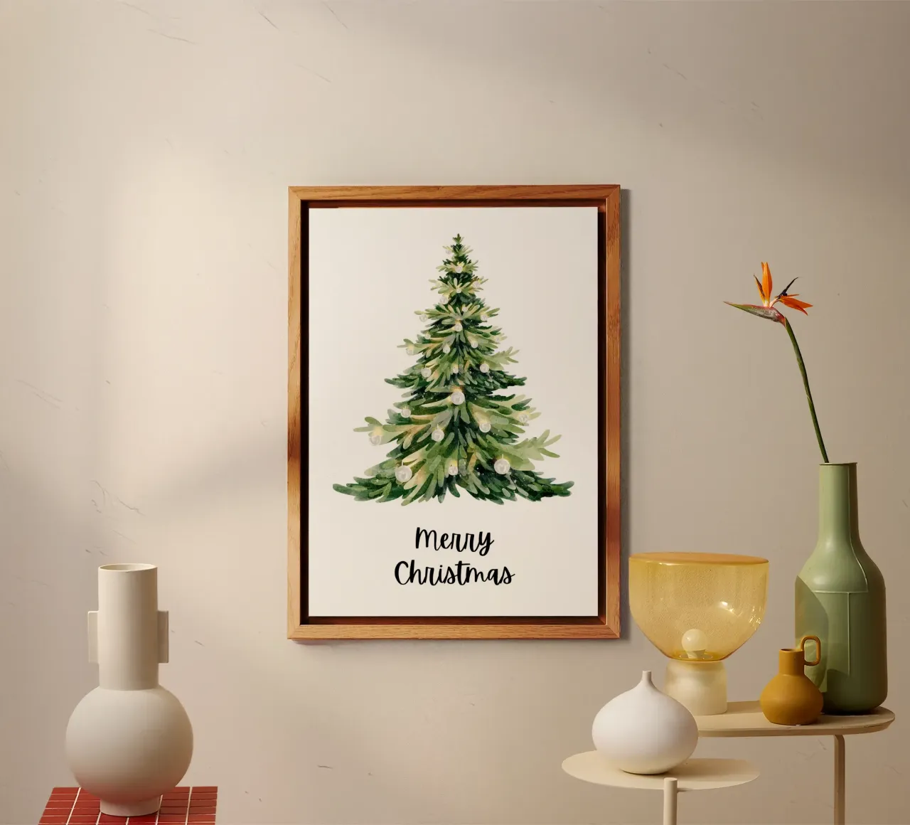 Merry Christmas Alu-Dibond von PinkCandyWalls