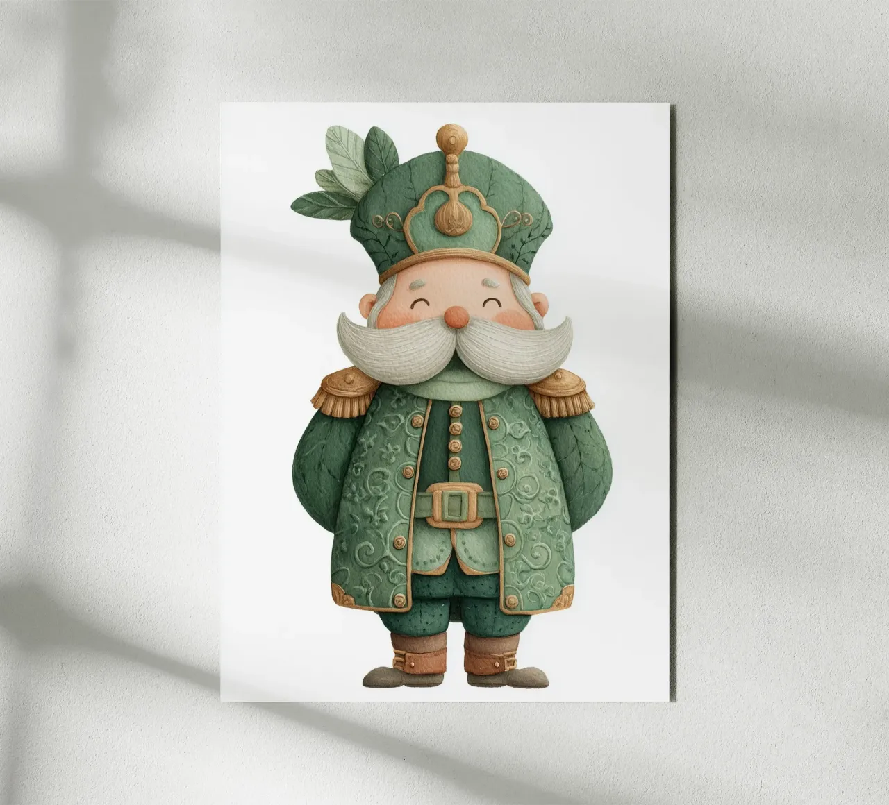 Poster per cameretta per bambini Granduca in uniforme verde alluminio dibond da Kid’s Dream