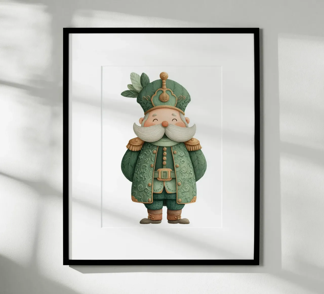Poster per cameretta per bambini Granduca in uniforme verde carta hahnemühle da Kid’s Dream