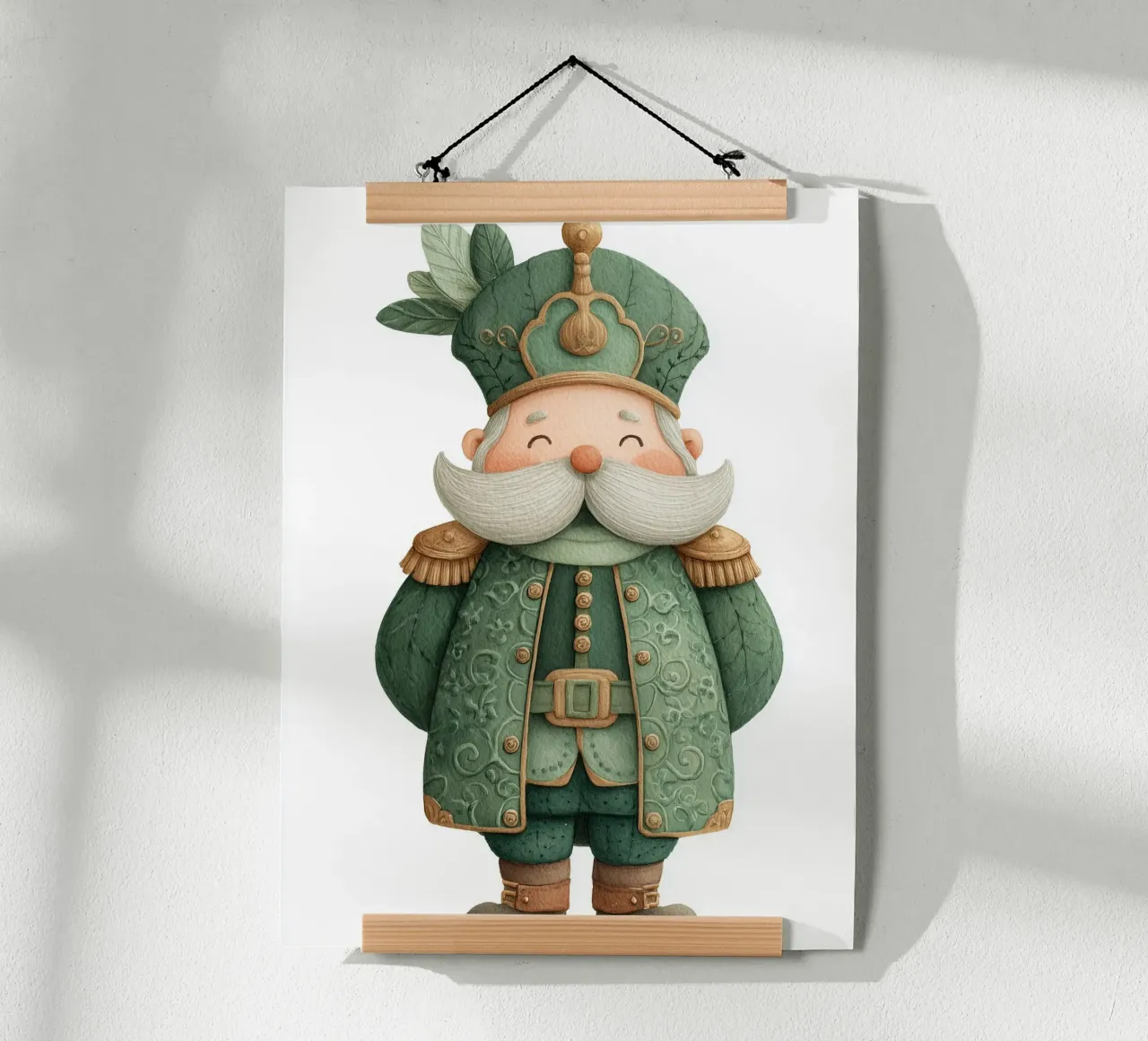 Poster per cameretta per bambini Granduca in uniforme verde carta hahnemühle da Kid’s Dream
