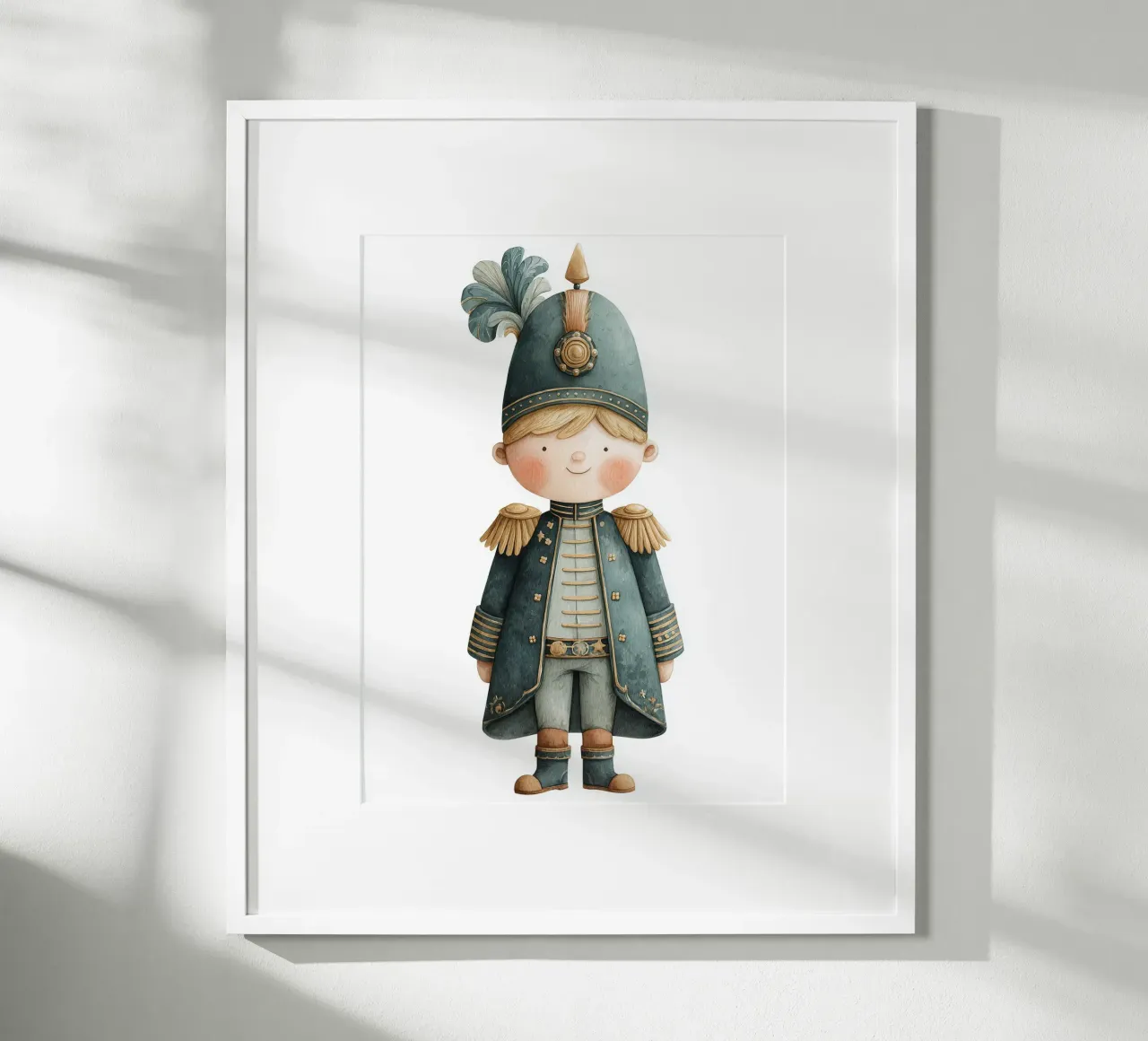Poster per la cameretta del bambino piccolo duca in uniforme blu carta hahnemühle da Kid’s Dream