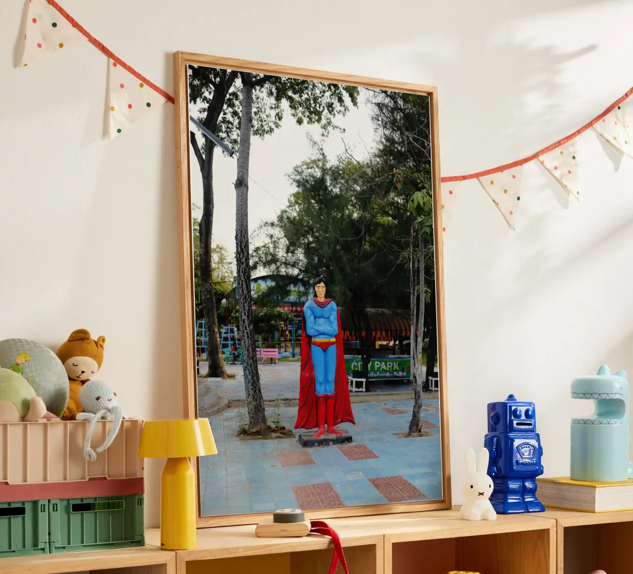 Superman Myanmar plexiglass da Simon Koy
