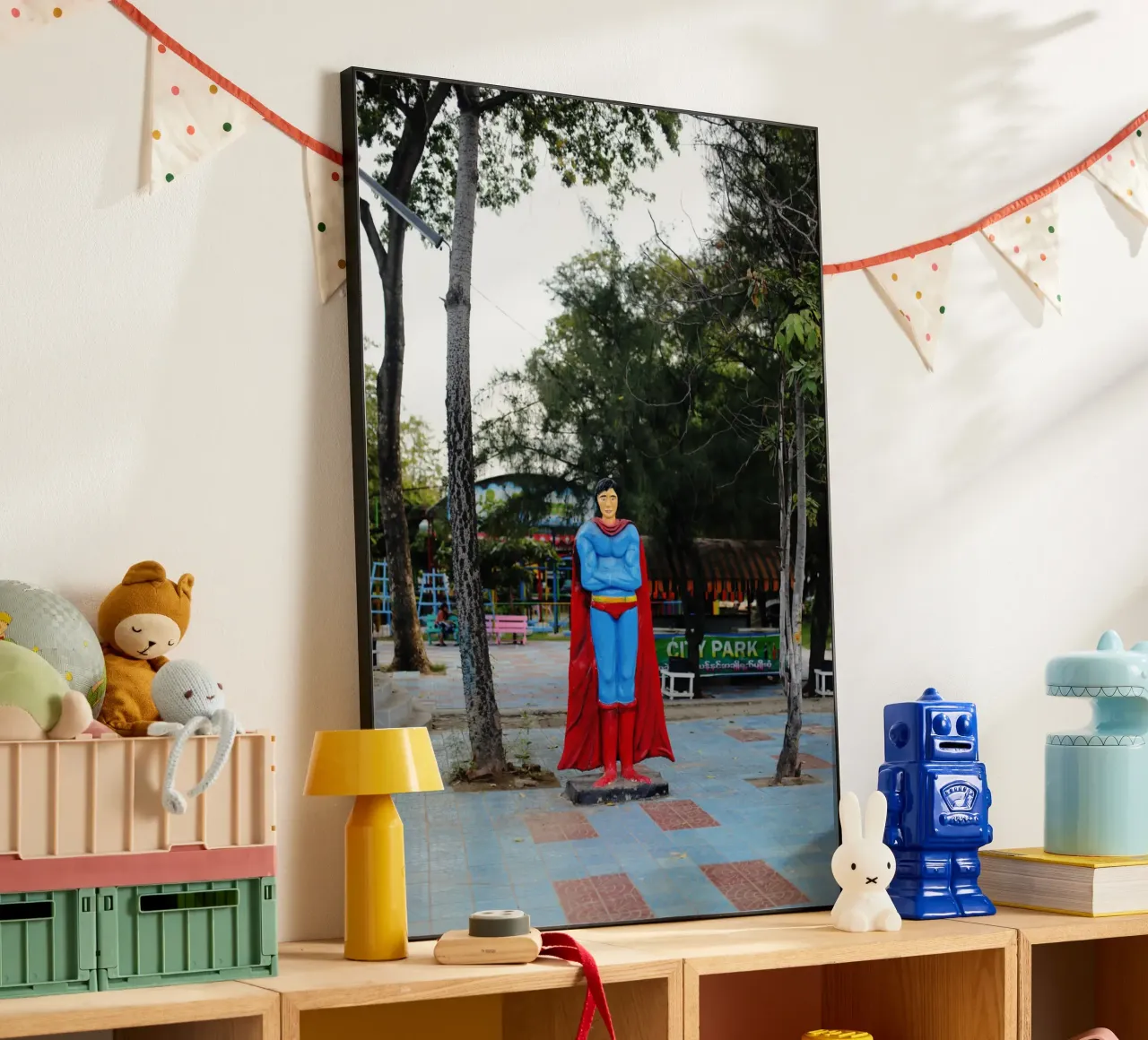 Superman Myanmar alluminio dibond da Simon Koy