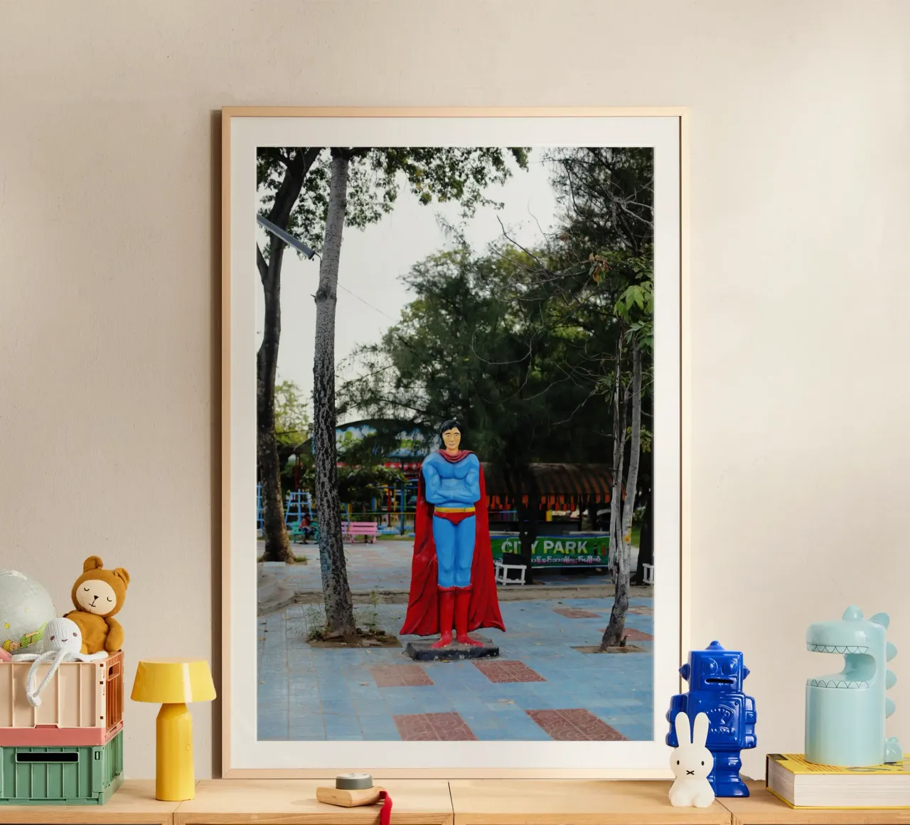 Superman Myanmar carta hahnemühle da Simon Koy
