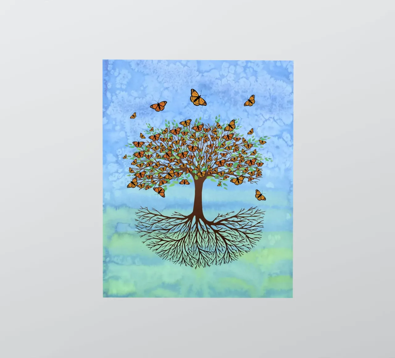 Tree of life butterfly version sticker by BwiseLizzy