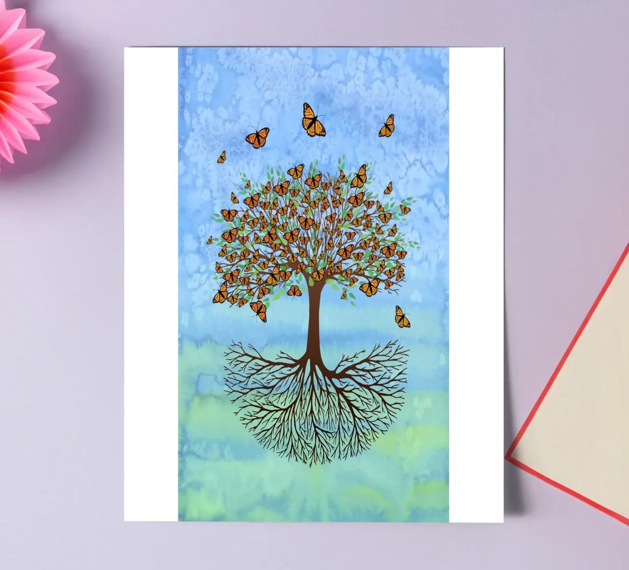 Baum des Lebens Schmetterling Version Stickerbogen von BwiseLizzy