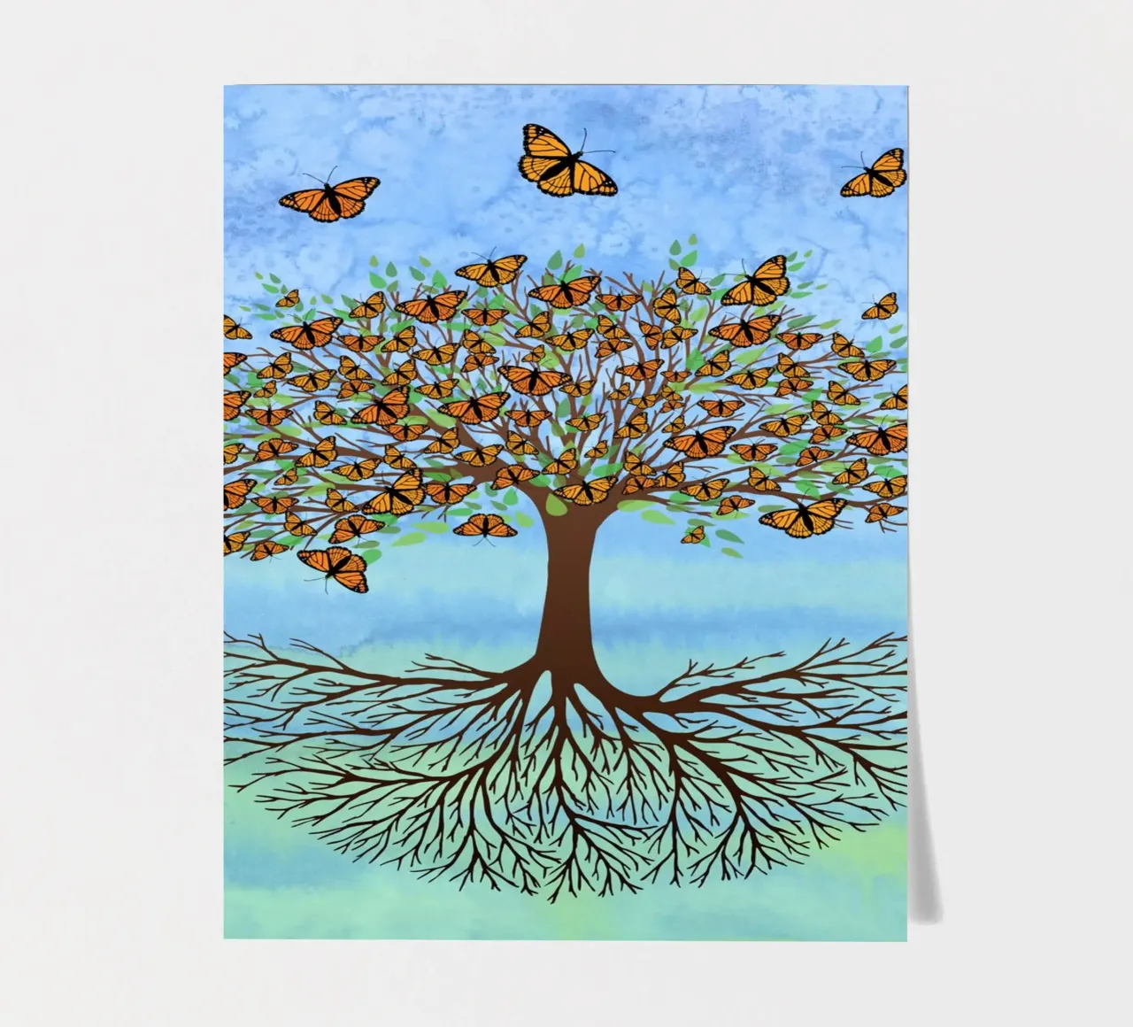 Baum des Lebens Schmetterling Version Stickerbogen von BwiseLizzy