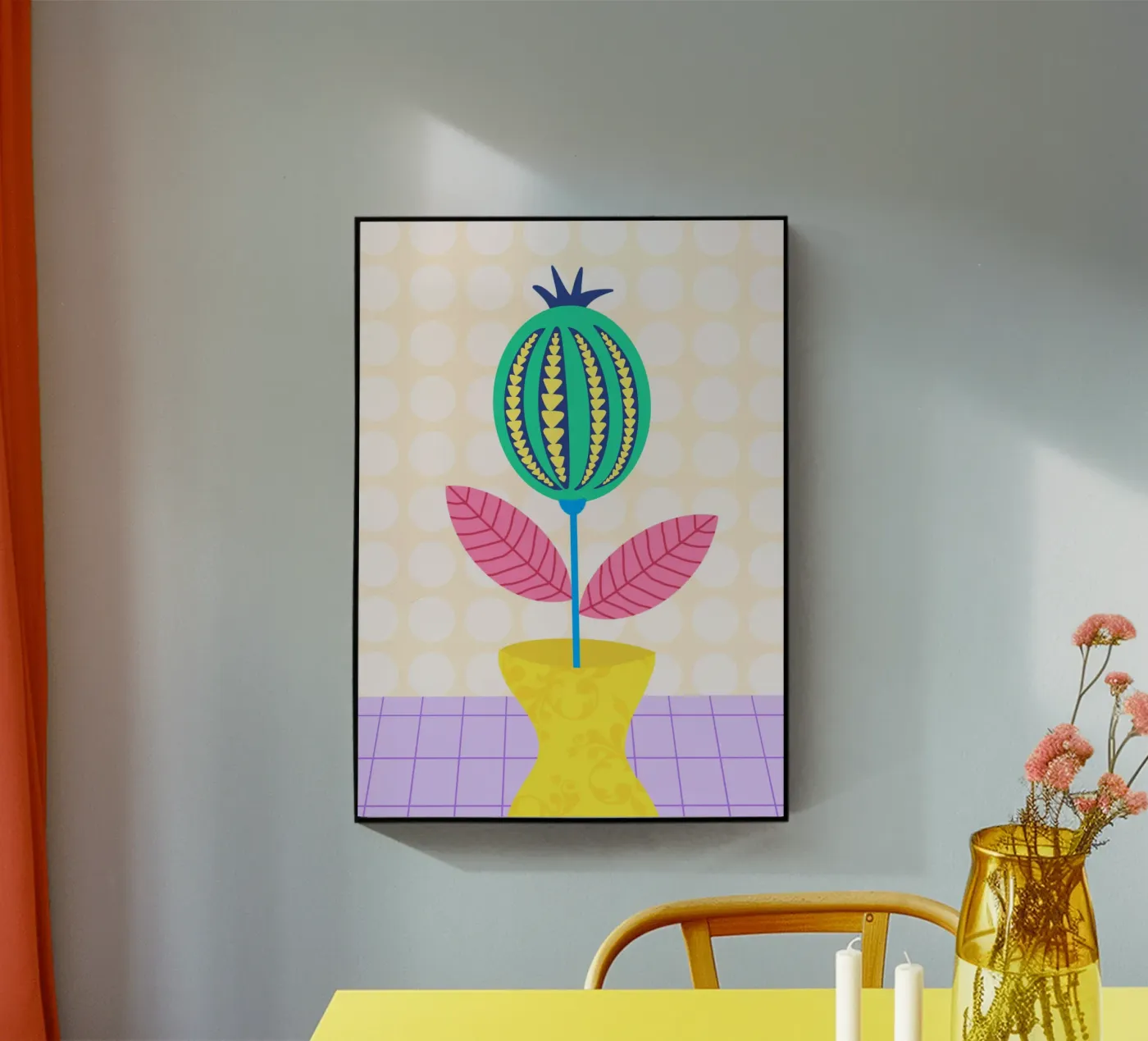 Blume Acryl-Glas von Art House