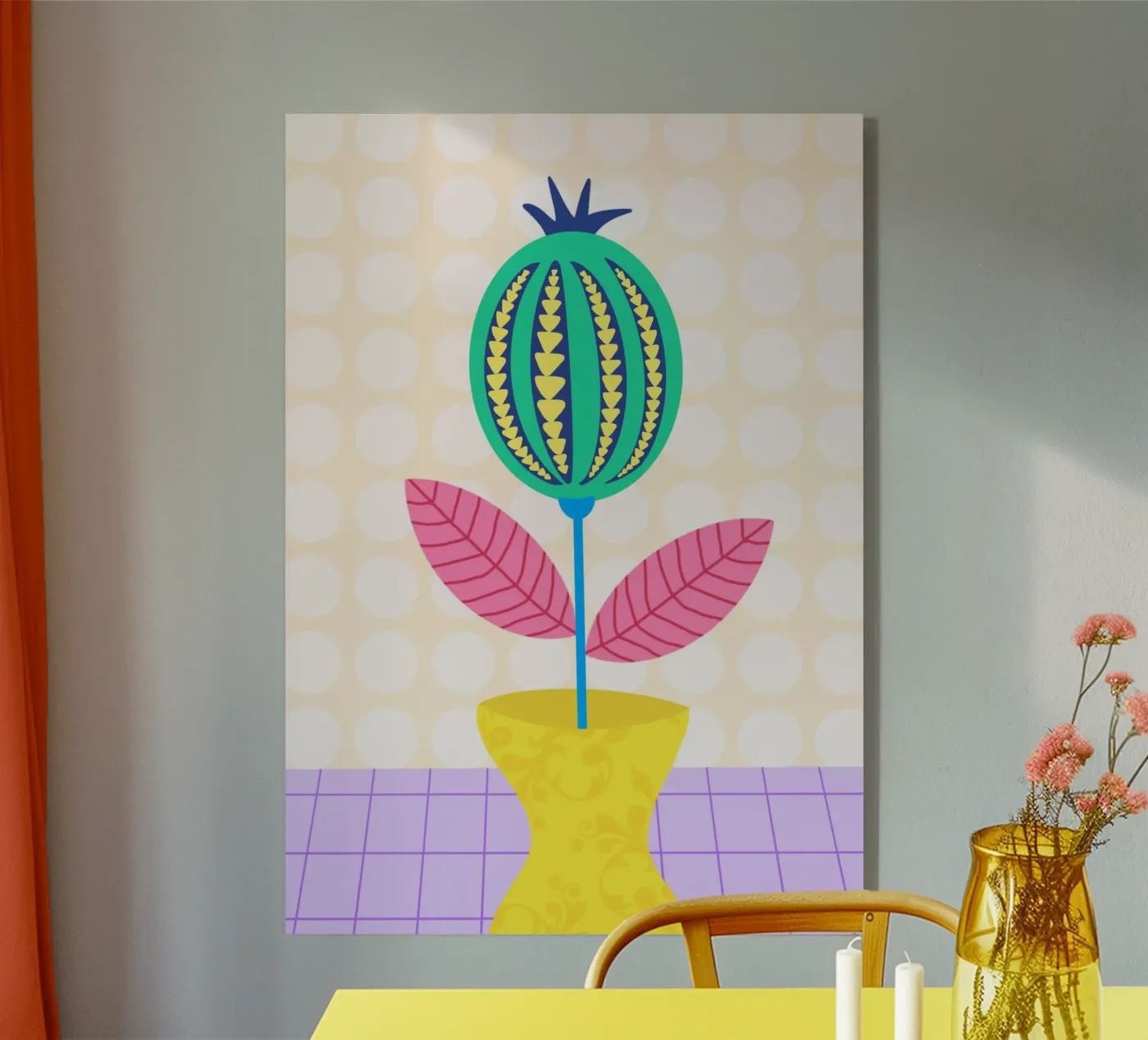 Blume Acryl-Glas von Art House