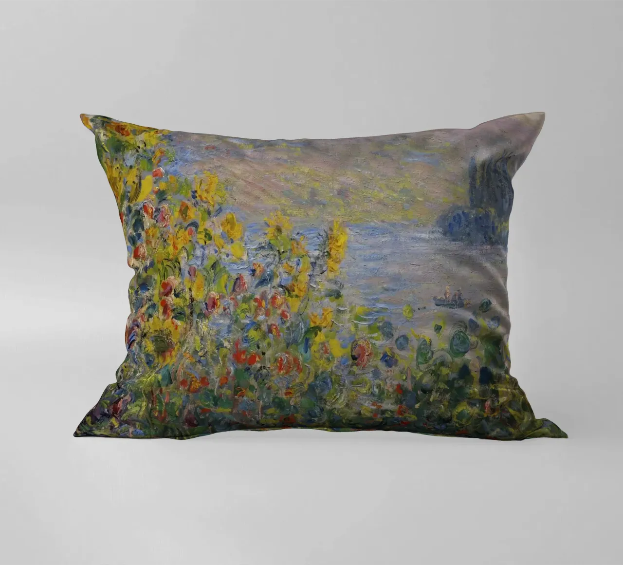 Aiuole di Claude Monet a Vétheuil cuscino da 50 masterpieces