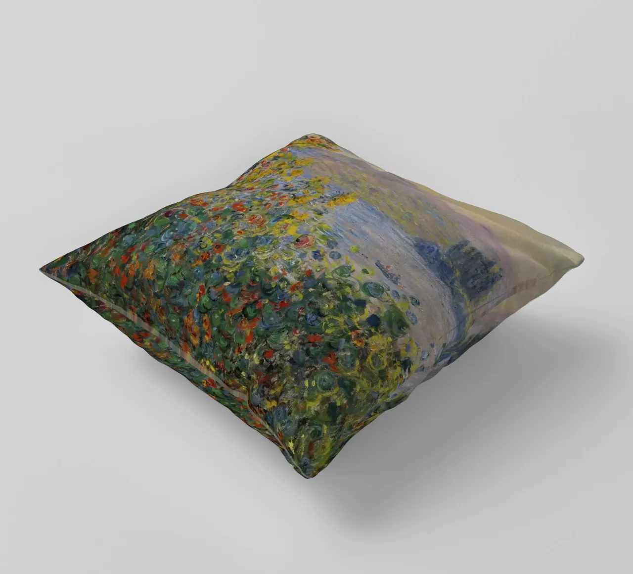 Aiuole di Claude Monet a Vétheuil cuscino da 50 masterpieces