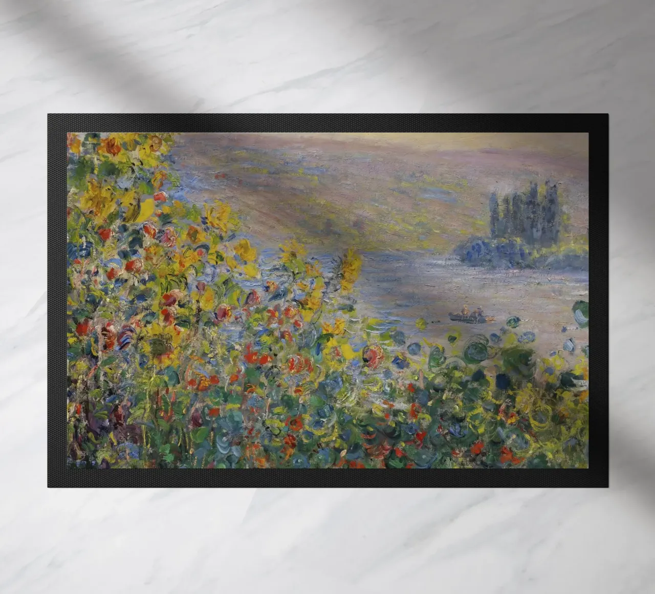 Aiuole di Claude Monet a Vétheuil zerbino da 50 masterpieces