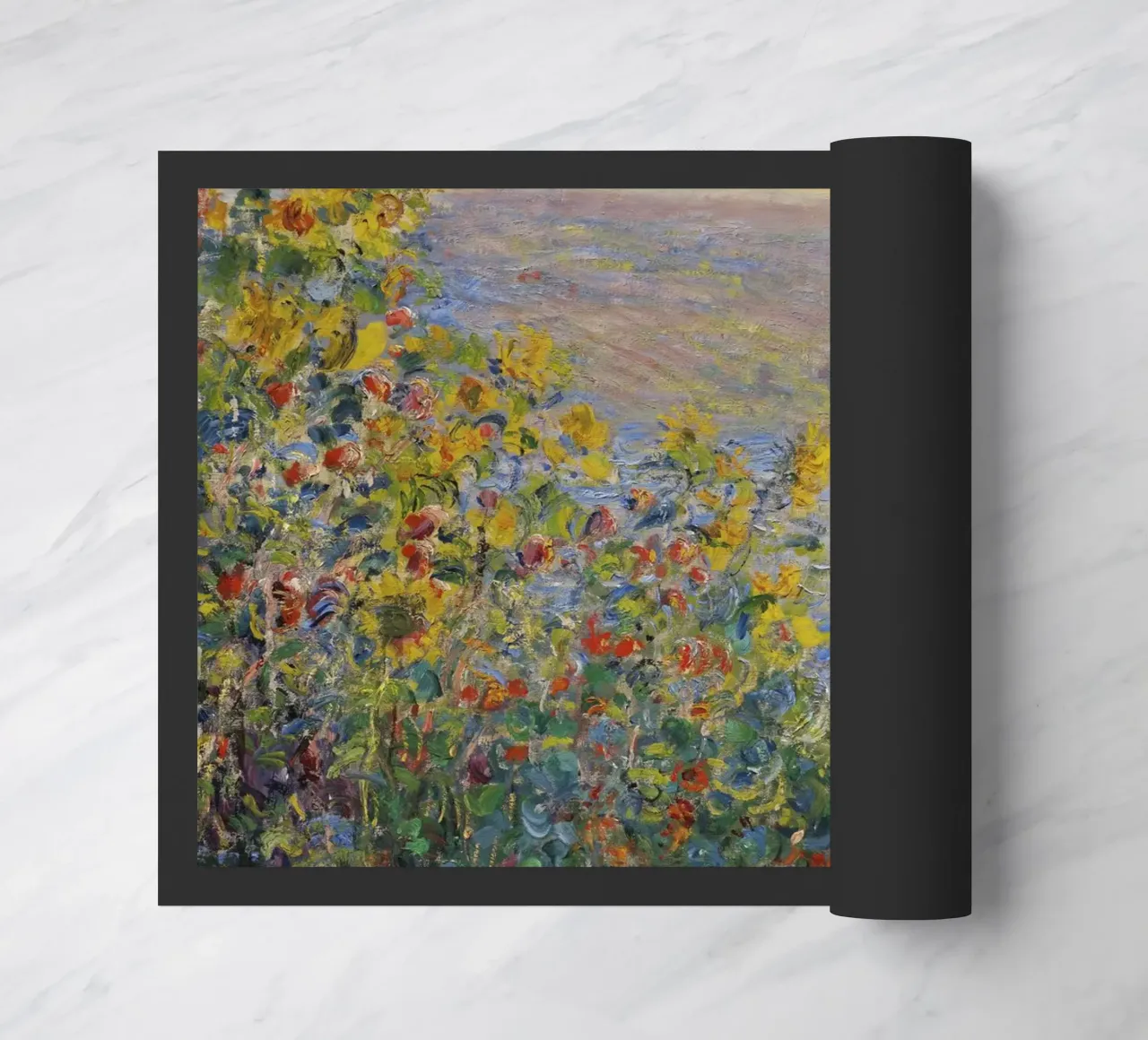 Aiuole di Claude Monet a Vétheuil zerbino da 50 masterpieces