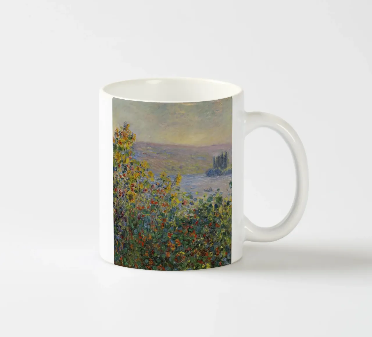 Aiuole di Claude Monet a Vétheuil tazza in ceramica da 50 masterpieces