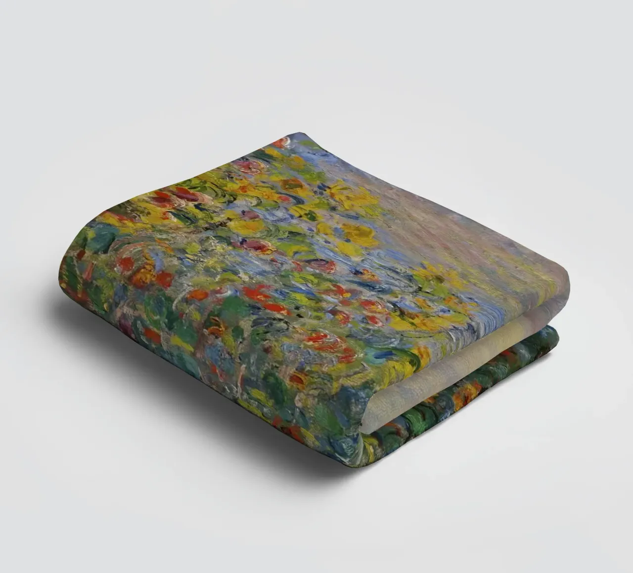 Aiuole di Claude Monet a Vétheuil asciugamano da bagno da 50 masterpieces