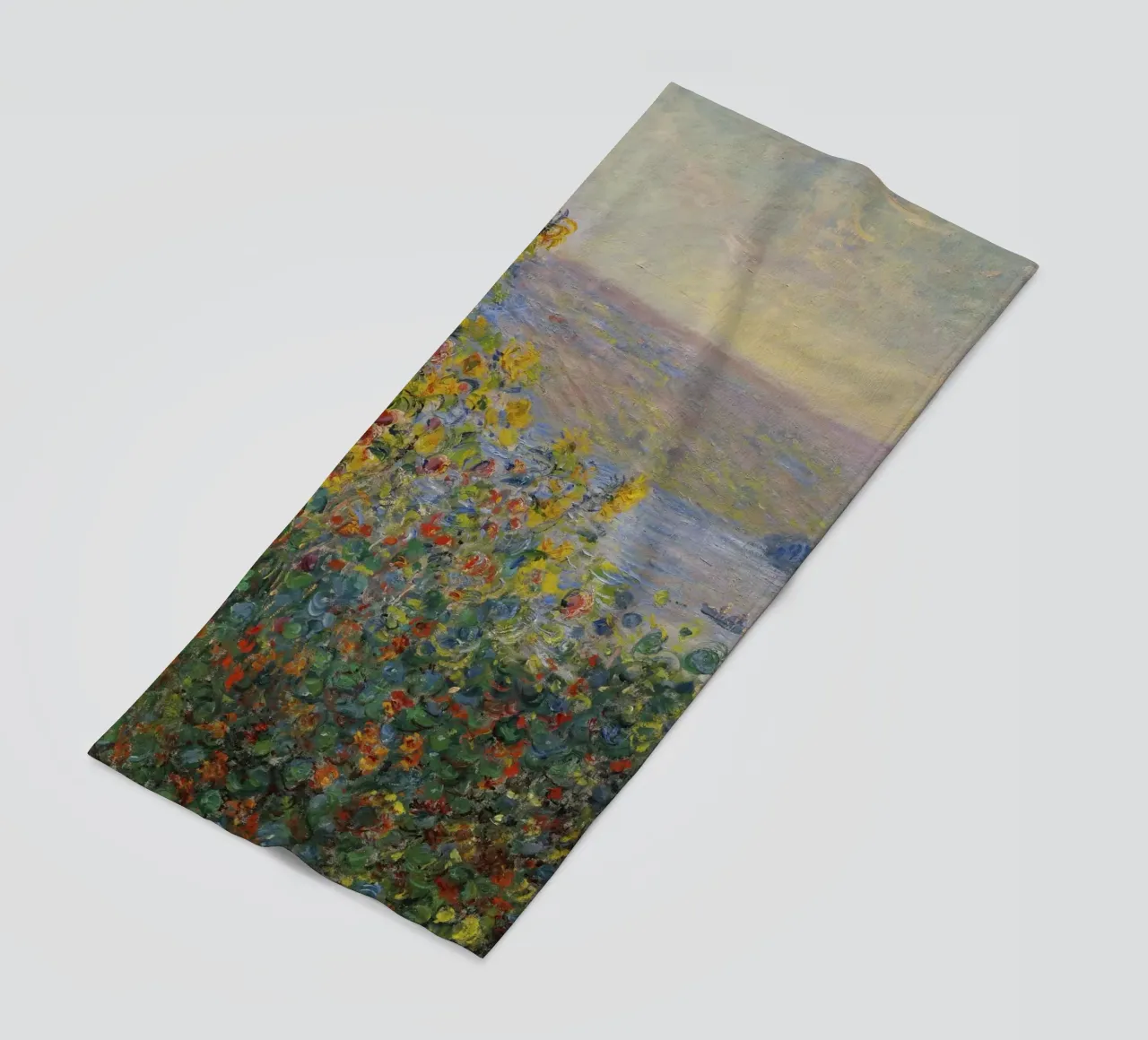 Aiuole di Claude Monet a Vétheuil telo mare da 50 masterpieces