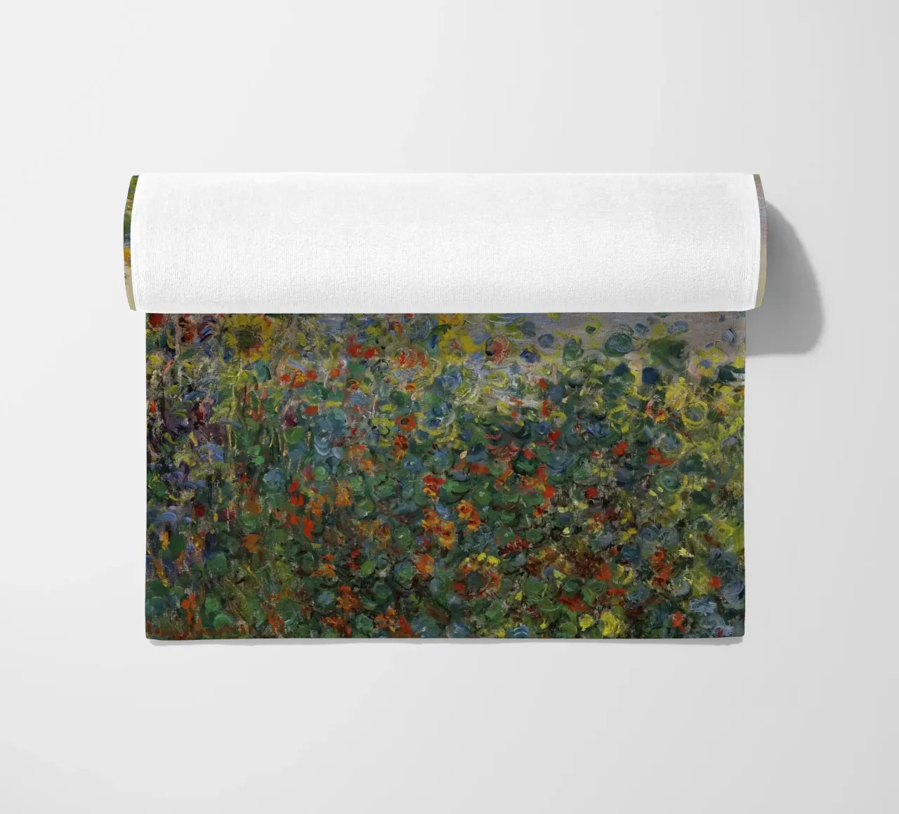 Aiuole di Claude Monet a Vétheuil telo mare da 50 masterpieces
