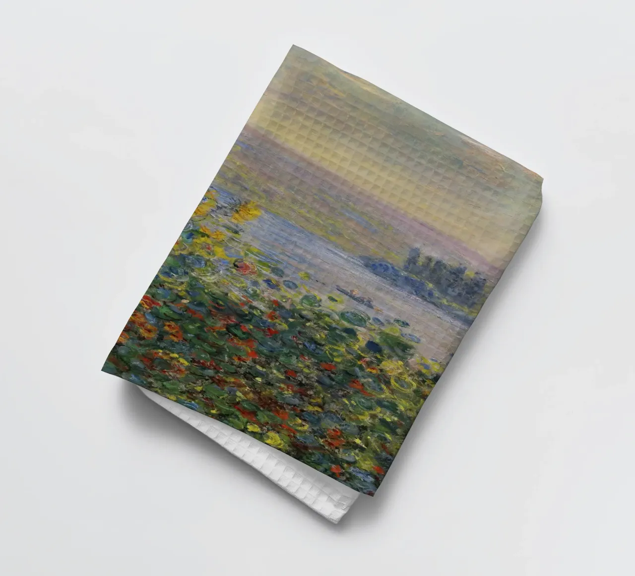 Aiuole di Claude Monet a Vétheuil canovaccio da cucina da 50 masterpieces