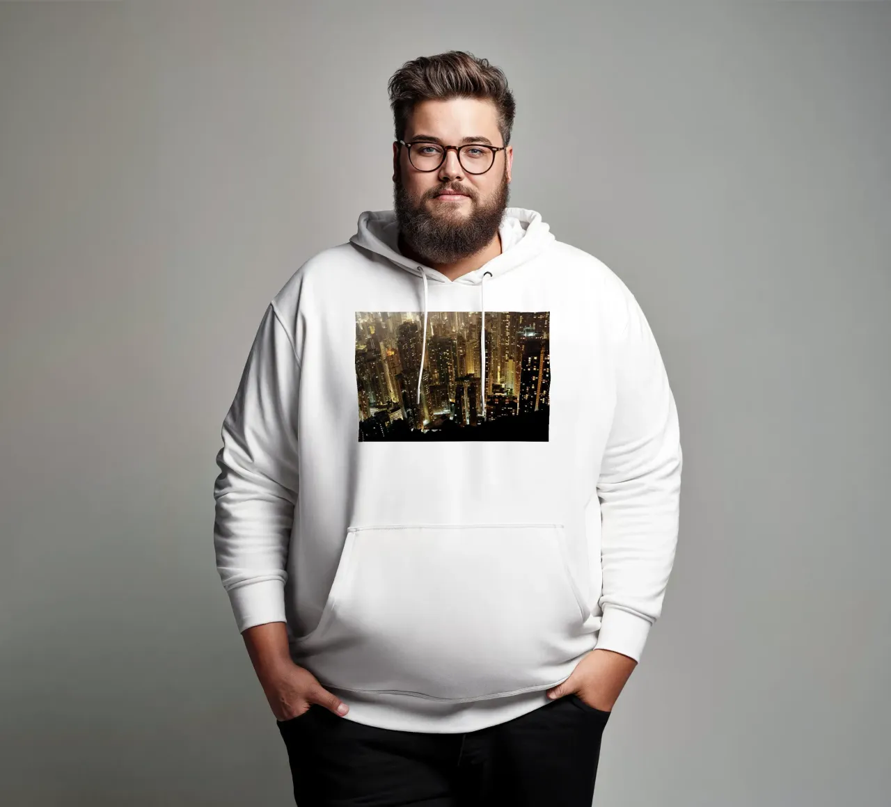 Hong Kong, Cina felpa con cappuccio da fotokunst