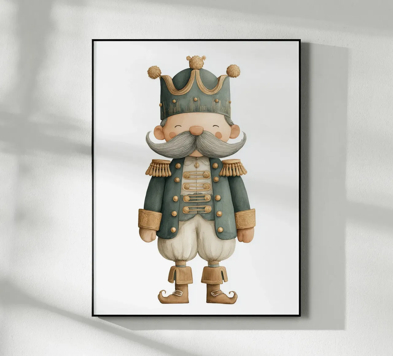 Mustachio king poster for children's bedroom acrylic glass by Kid’s Dream