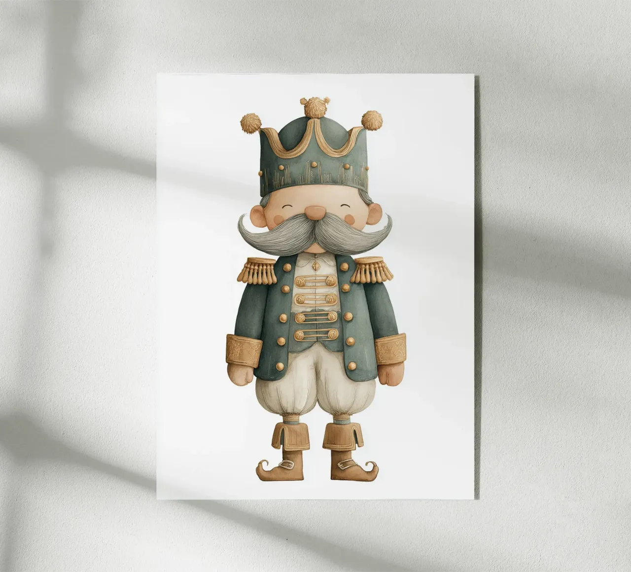 Mustachio king poster for children's bedroom acrylic glass by Kid’s Dream