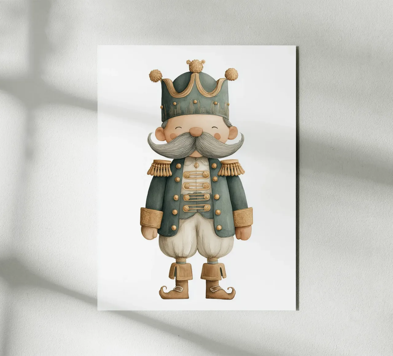 Mustachio king poster for children's bedroom alu-dibond by Kid’s Dream