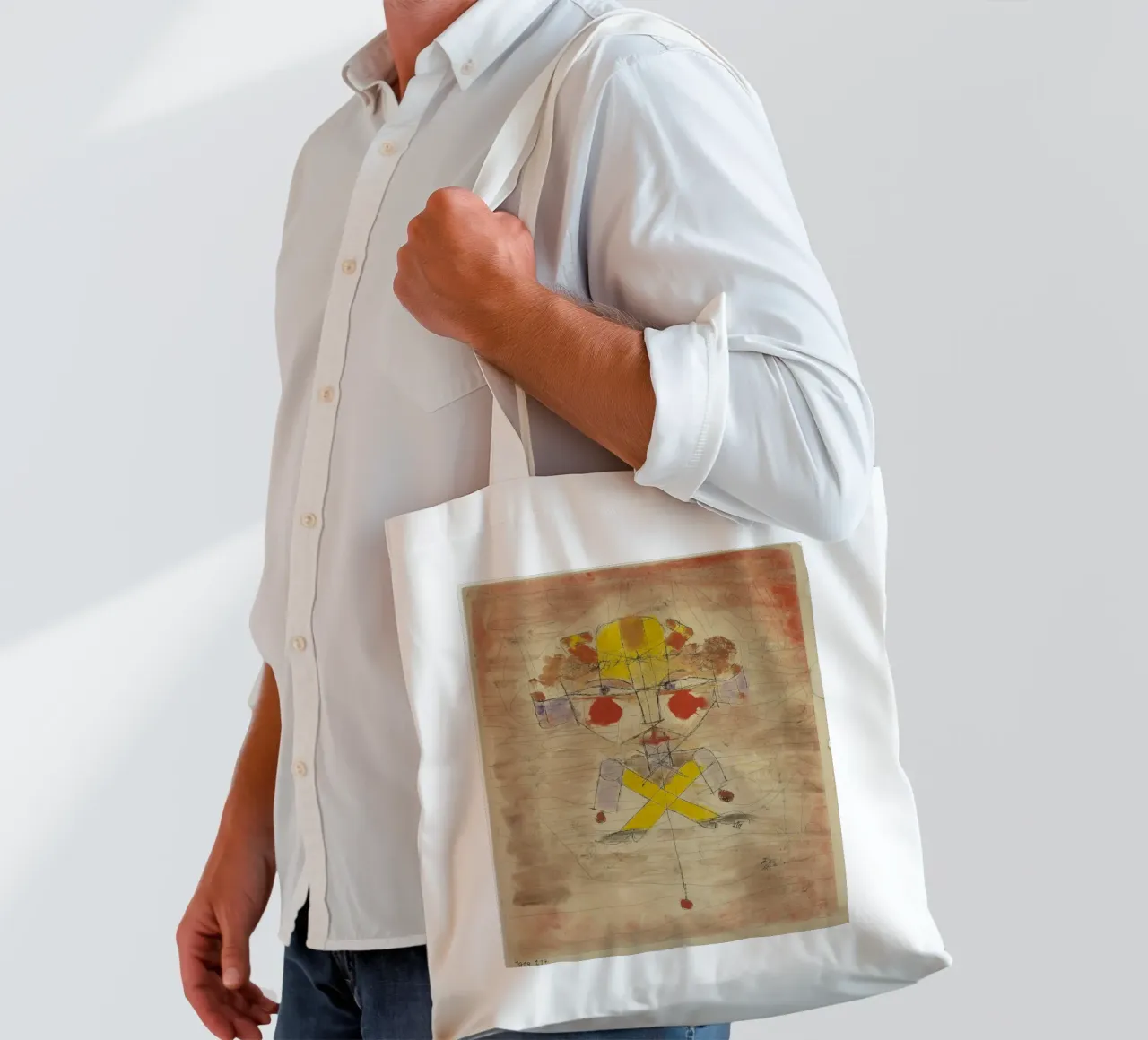 Jumping Jack di Paul Klee borsa in juta da 50 masterpieces