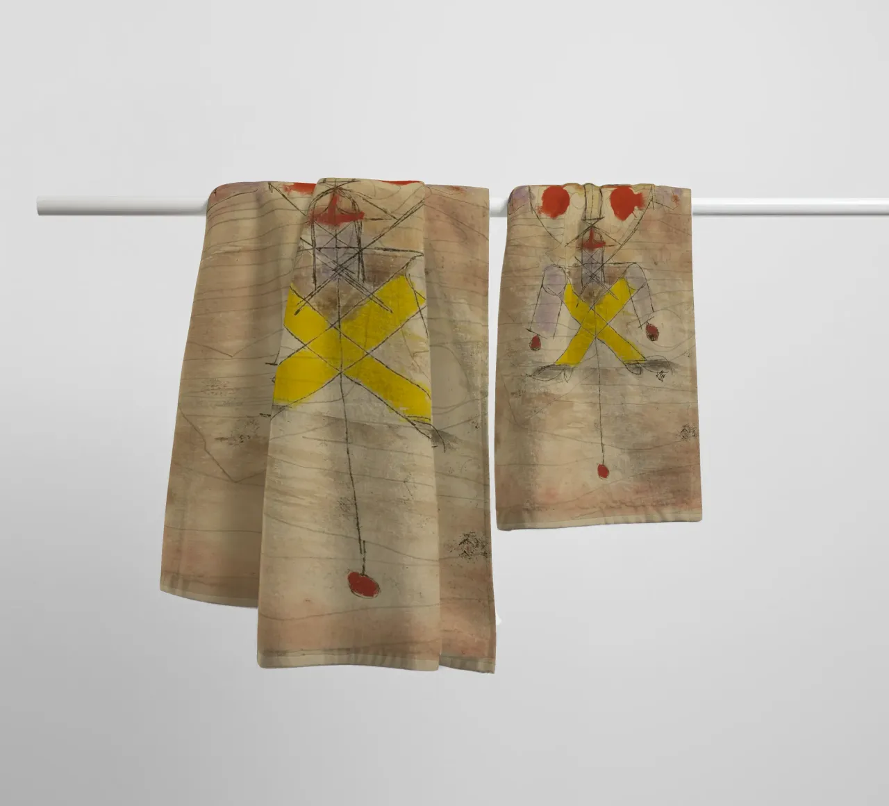 Jumping Jack di Paul Klee asciugamano da bagno da 50 masterpieces