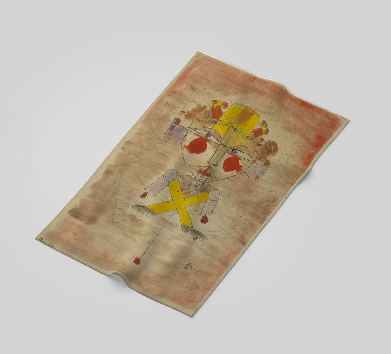Jumping Jack di Paul Klee telo mare da 50 masterpieces