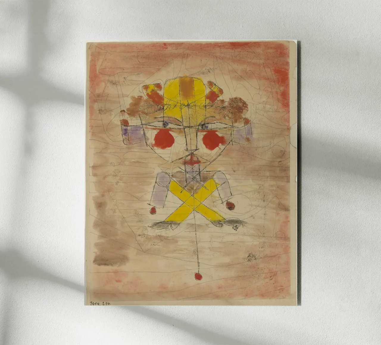 Jumping Jack di Paul Klee alluminio dibond da 50 masterpieces
